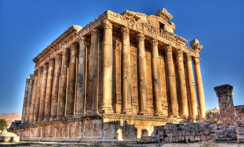 Temple of Bacchus, Baalbek, Lebanon