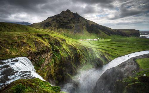 Skogafoss waterfall in Iceland